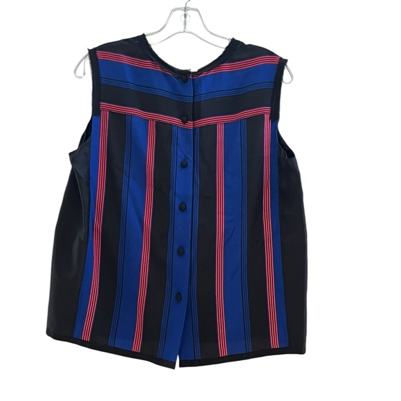 Marc Jacobs Blue and Red Striped Sleeveless Top BOX27 - Picture 2 of 4